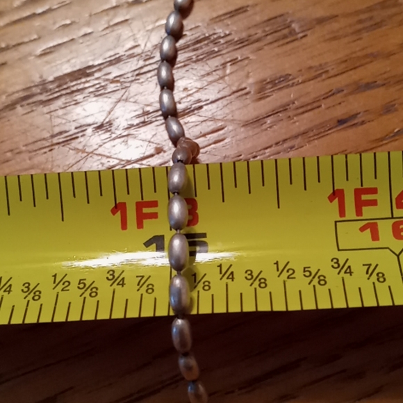 Sterling silver 924 Italy Chain Necklace 16.5" - Picture 4 of 4